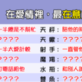 12星座 在愛情裡「最在意」的事情！什麼都可以忍，唯獨「這點」不行！