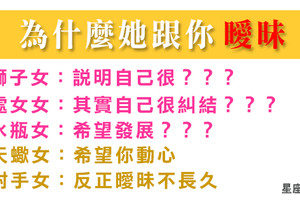 《解讀女人心》搞不清楚她是否真心！為何十二星座女要跟你玩「曖昧」！