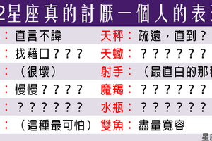 「被討厭了還後知後覺，最可恥！」12星座真的討厭一個人的表現！不要被別人討厭還不知道！