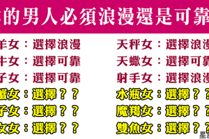 浪漫重要，還是可靠重要！十二星座女選擇男友會怎麼挑！