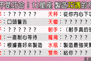 「真的太巧了！」12星座會如何製造「巧遇」！其實都是他「這樣」精心的安排！