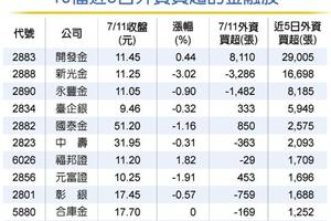 6利多加持 金融股抗亂流