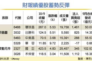 買盤風水輪流轉 財報亮眼股出頭