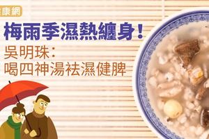 梅雨季濕熱纏身！吳明珠：喝四神湯袪濕健脾