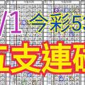 今彩539  6/1 自創版路 五支連碰 上期續中15.24 供您參考 !