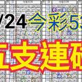 10/24 今彩539 自創版路 10/23中35 五支連碰 供您參考 !