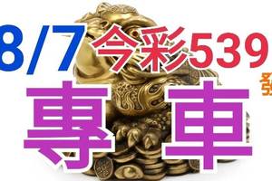 8/7 今彩539 精準版路分析 獨支專車 合意再用  !