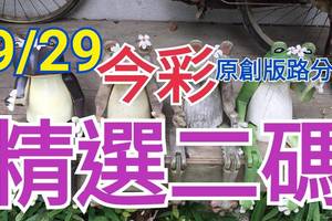 9/29 今彩539 精選二碼 二中一 請點圖看看 !