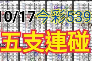 10/17 今彩539 自創版路 10/16中29  五支連碰 供您參考 !