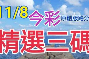 11/8 今彩539 精選三碼 三中一 請點圖看看 !