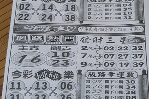 9月20，21，22，23日今彩539網路熱門（發財三星，版路幸運數）參考看看