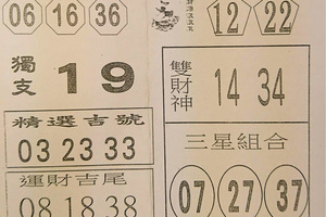 12月20-21日539（獨家熱門，精選吉號，運財吉尾，雙財神，玄機妙數）參考看看。