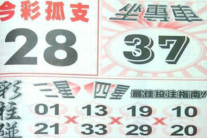 12月30日539（孤隻，專車，採柱碰，本期強尾，主副支）參考看看。