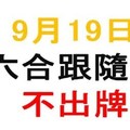 六合跟隨號-六合彩9月19日不出牌參考