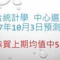 六合彩中心選牌法2017年10月3日 恭賀上期中5顆