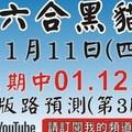 [孤支孤碰][上期中 01 12 21]六合彩黑貓(1月11號)六合彩預測版路(第3版)