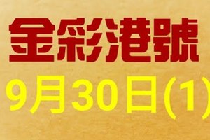 %金彩港號% 六合彩 9月30日多期版路號碼(1)