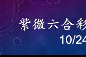 紫微六合彩 10月24日 單號定位混合定位差值版路 準5進6 獨支