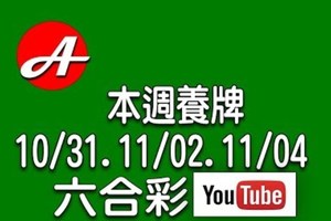 2017/10/31-11/04 香港六合彩號碼規律分析：一週養牌(本影片與前一則本周三期養牌內容相同)