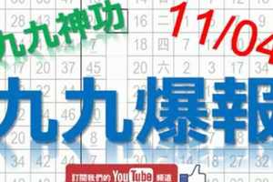 11月04日 六合彩爆報 九九神功 獨碰爆報 版路