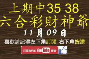 六合彩財神爺 11月9日 上期中35 38 拚連兩期連莊獨碰 版路