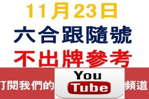 六合跟隨號-上期爆了-11月23日六合彩不出牌參考