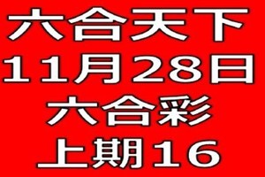 六合天下-11月28日六合彩號碼預測-上期16