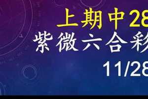 紫微六合彩 11月28日 上期中28 雙號拖牌版路獨家大公開