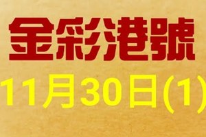 %金彩港號% 六合彩 11月30日多期版路號碼(1)