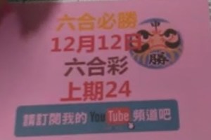 [六合必勝上期-24]12月12日六合彩號碼版路1版