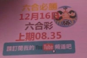 六合必勝上期-08.35]12月16日六合彩號碼版路1版