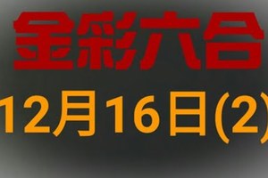 ◆金彩六合◆六合彩 12月16日連開孤支版路 （2）