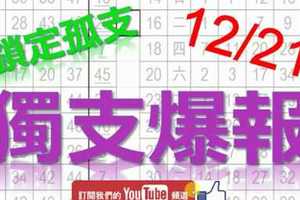 12月21日 六合彩爆報 獨支爆報 鎖定孤支 版路