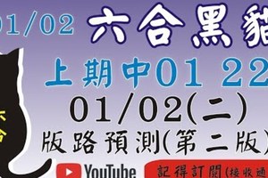 三星+二星孤碰[上期中 01 22]六合彩黑貓(1月2號)六合彩預測版路(第二版)