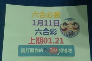 六合必勝-上期01.21-1月11日六合彩號碼版路1版