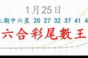 六合彩尾數王 1月25日 上期中六星 20 27 32 37 41 44 版路預測版本4 準9進10 不斷版