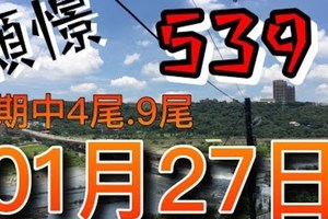 [歐陽願]今彩五三九-預測01月27日 08.13.23 上上期開24