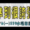 7月4日(六) 準到很誇張 539水嘎架讚！上期中10 今彩539專業版路 大公開分析號碼版！