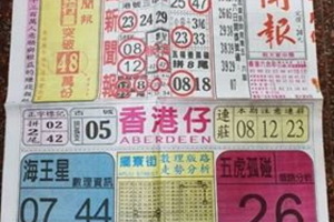 中國新聞報  六合彩 11月8日  贈閱 僅供參考