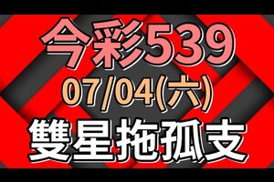 ㊙️【今彩539】 07/04(六) 雙星拖孤支版路! 預測多個號碼! - 六和哈士奇