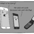 《比來比去的3C產品》摺疊手機：哀鳳了不起喔～你能這樣嗎？能這樣嗎？