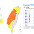 氣象局發佈10縣市豪雨特報 8縣巿大雨特報