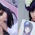 萌力大爆發！清新系Coser「貓梓子」卸妝後的素顏也是神級正妹一枚：根本美哭我