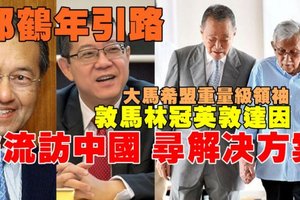 【大馬】今日傳喜訊，郭鶴年引路，敦馬林冠英敦達因輪流訪問中國，東鐵糾紛有解