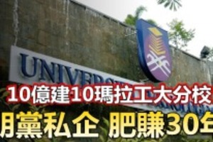 【踢爆了】10億建10瑪拉工大分校，朋黨公司肥賺30年 !! 這份特許合約太離譜~~