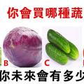 心理學：你會買哪種蔬菜吃？測你以後會有多少存款！