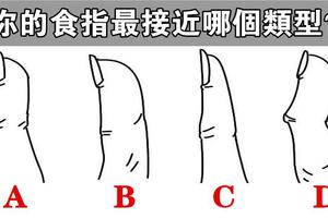 心理測試：你的食指和哪個類型最像？測你今生福氣有多大！