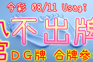 今彩539 2020/08/11 Usagi 九宮 精選低機號碼 供您參考