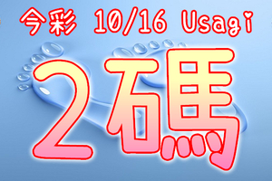 今彩539 2020/10/16 Usagi 精選2碼 全車 供您參考