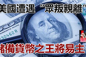 美國遭遇「眾叛親離」，儲備貨幣之王將易主？